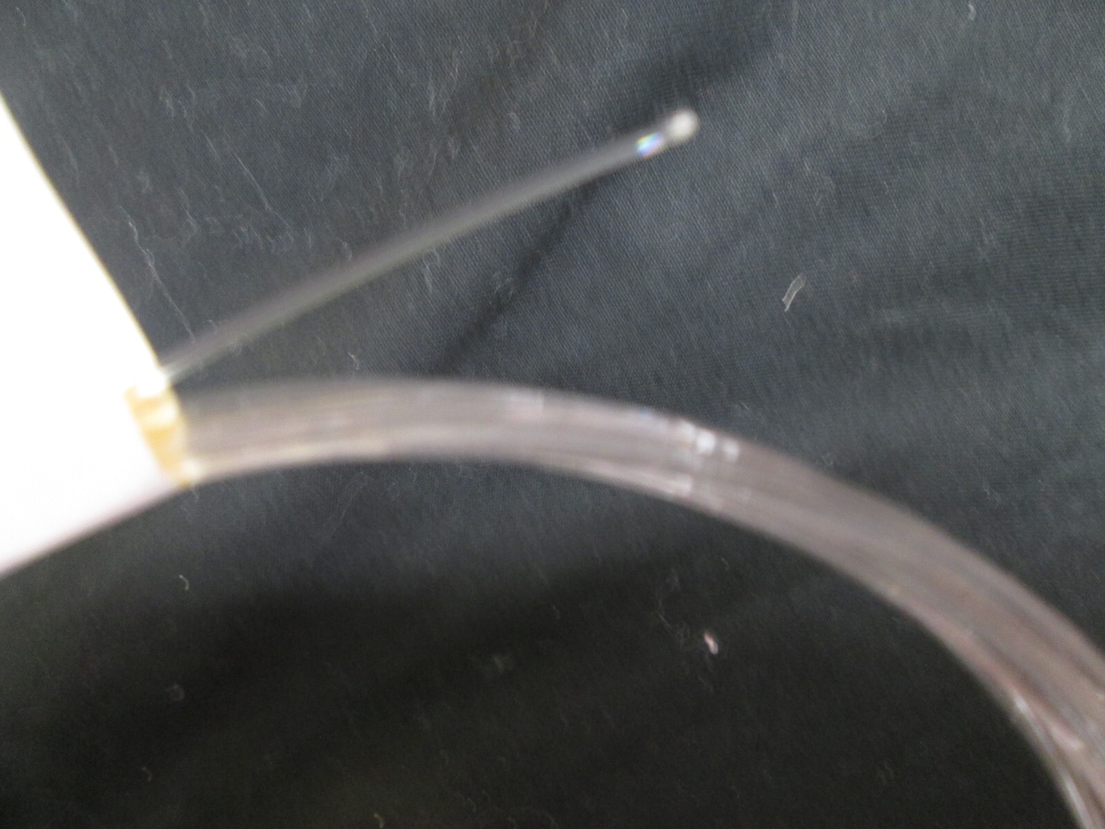 10 METERS / 32.8’ 1.0mm UNJACKETED POLYMER OPTICAL FIBER OPTICS, SINGLE STRAND