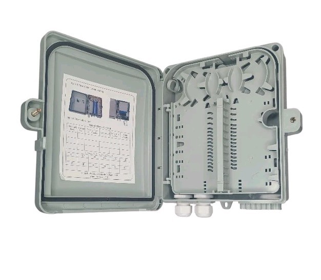 12-Core FTTH Fiber Distribution Box, IP65, 12-Port, Indoor/Outdoor Optical Fi…