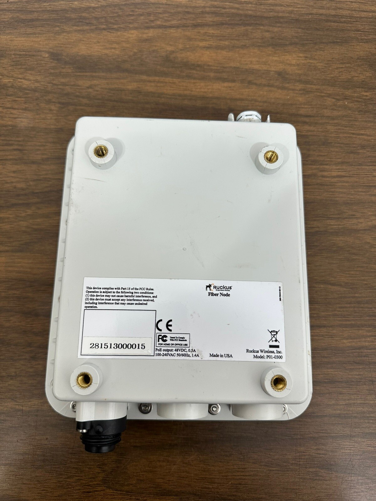Ruckus Wireless Fiber Node fiber media converter P01-0300-0000 -untested As Is