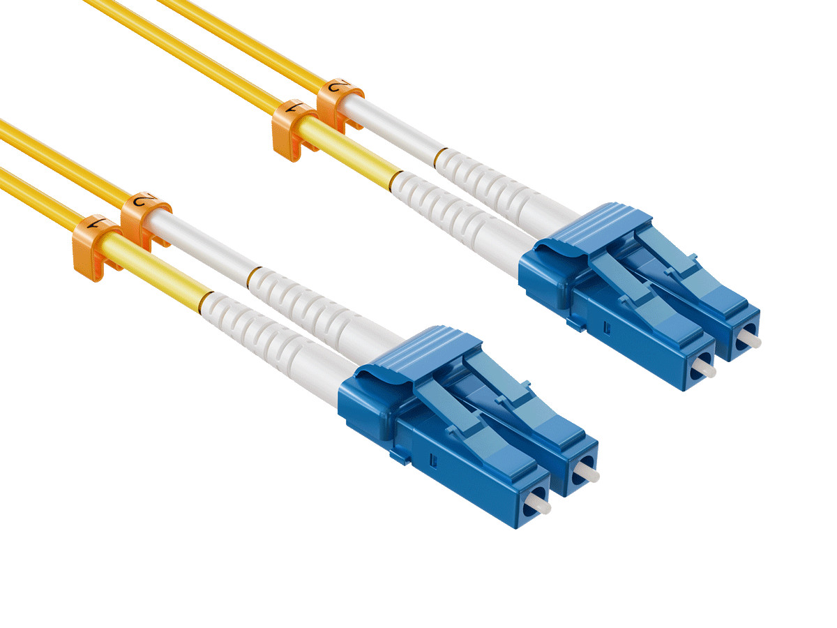 0.5m OS2 Short Boot LC TO LC UPC Duplex Corning Fiber Optic Cable SingleMode …