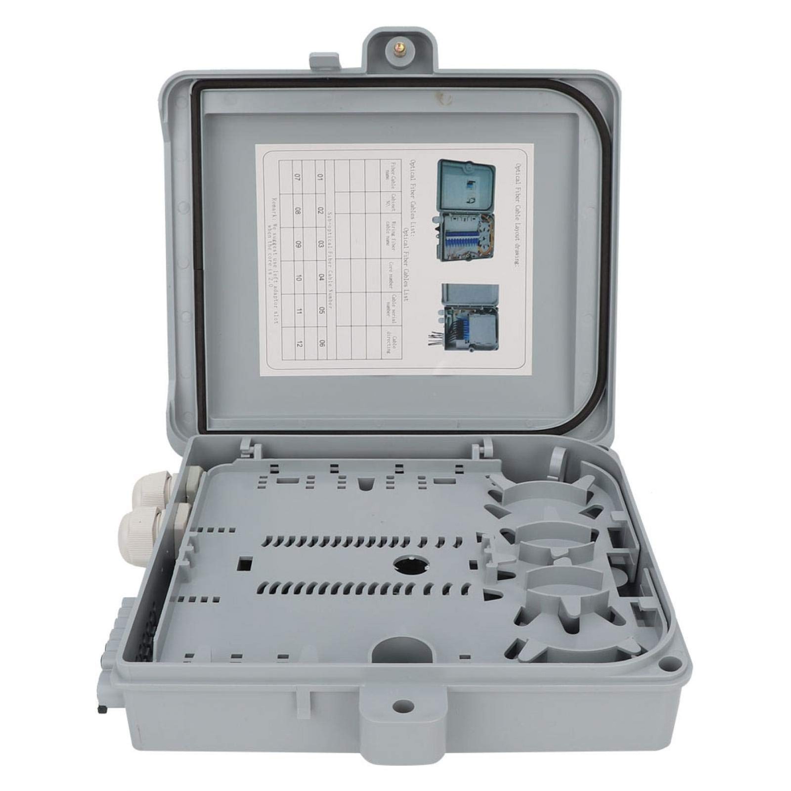 Fiber Optical Terminal Box IP65 12 Core FTTH Distribution Enclosure Box