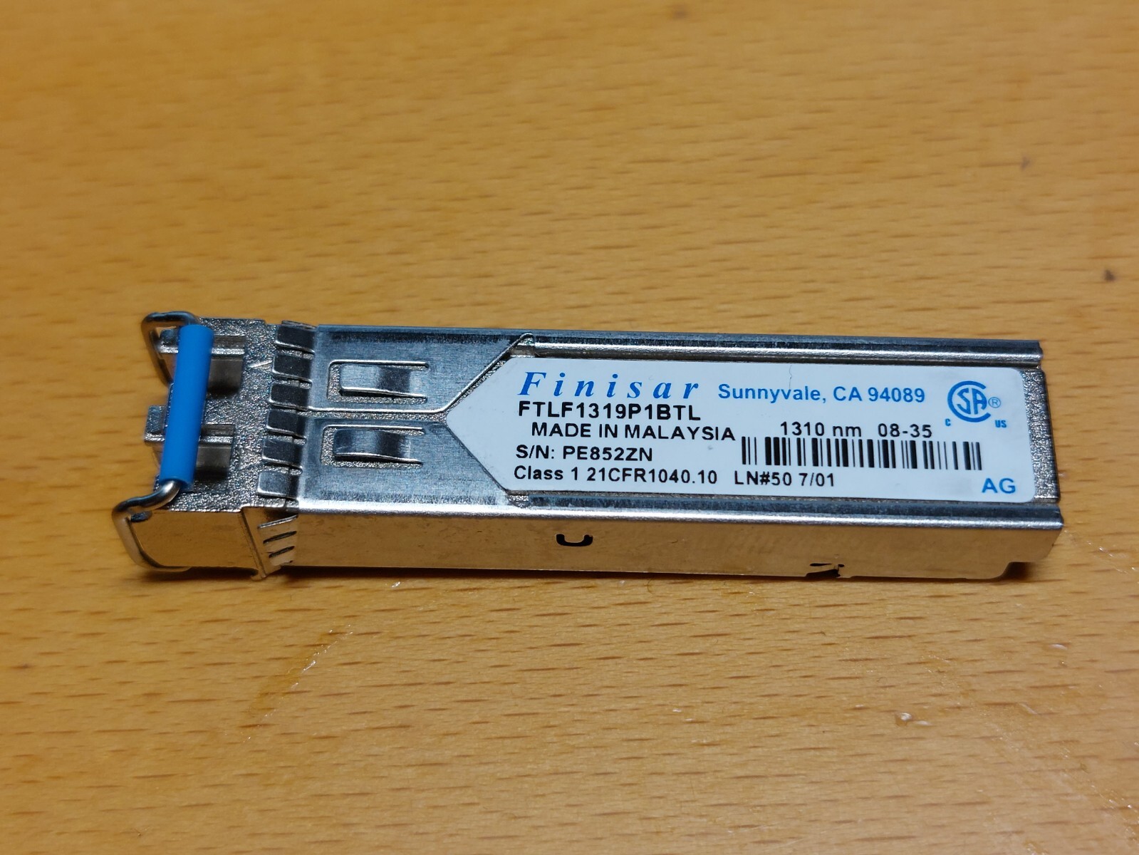 Finisar FTLF1319P1BTL 2 Gigabit Long 1310nm Wavelength SFP Transceiver Module