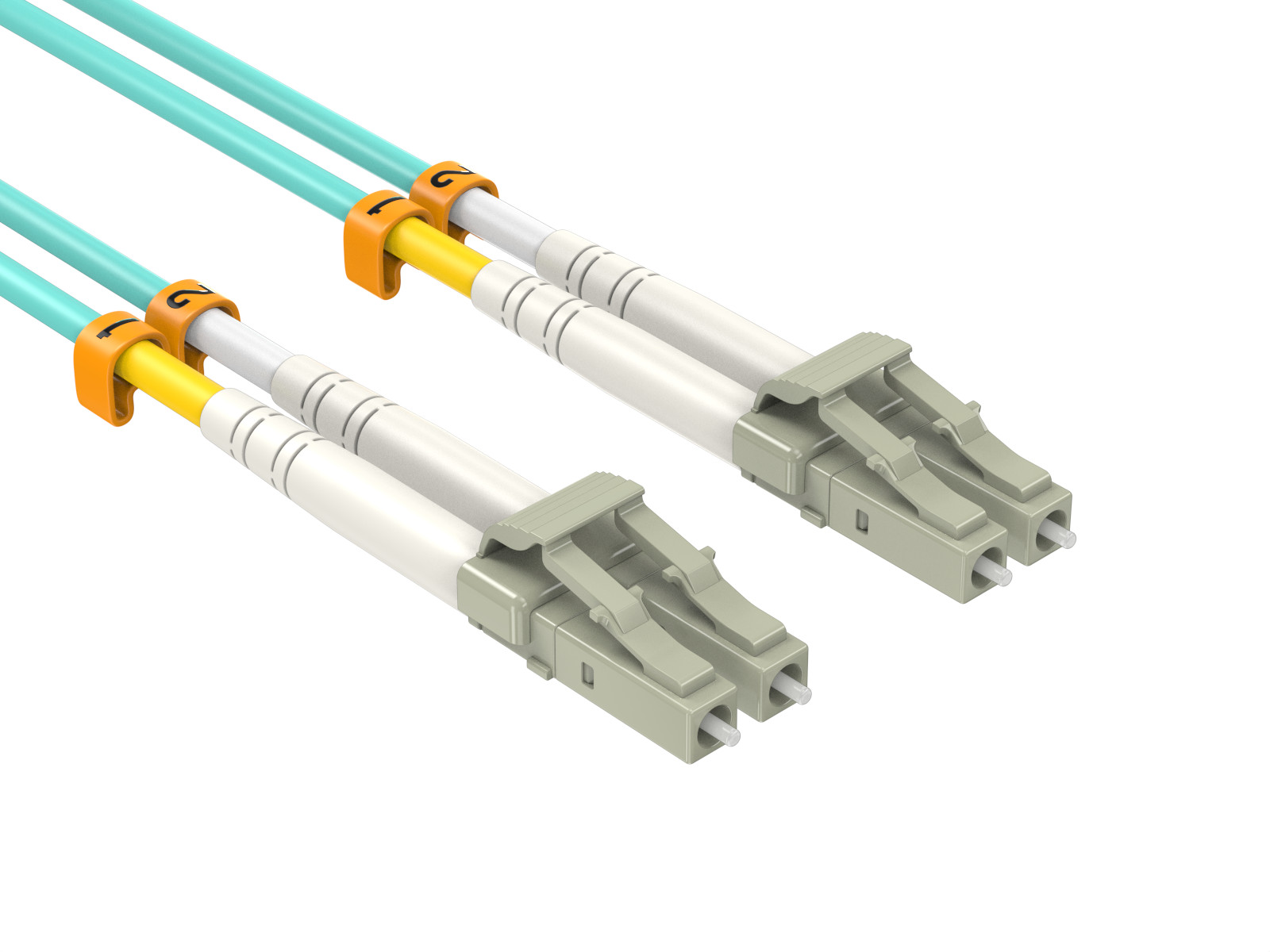 20m OM3 LC to LC UPC Duplex Corning Fiber Optic Cable Multimode 50/125 LSZH/O…