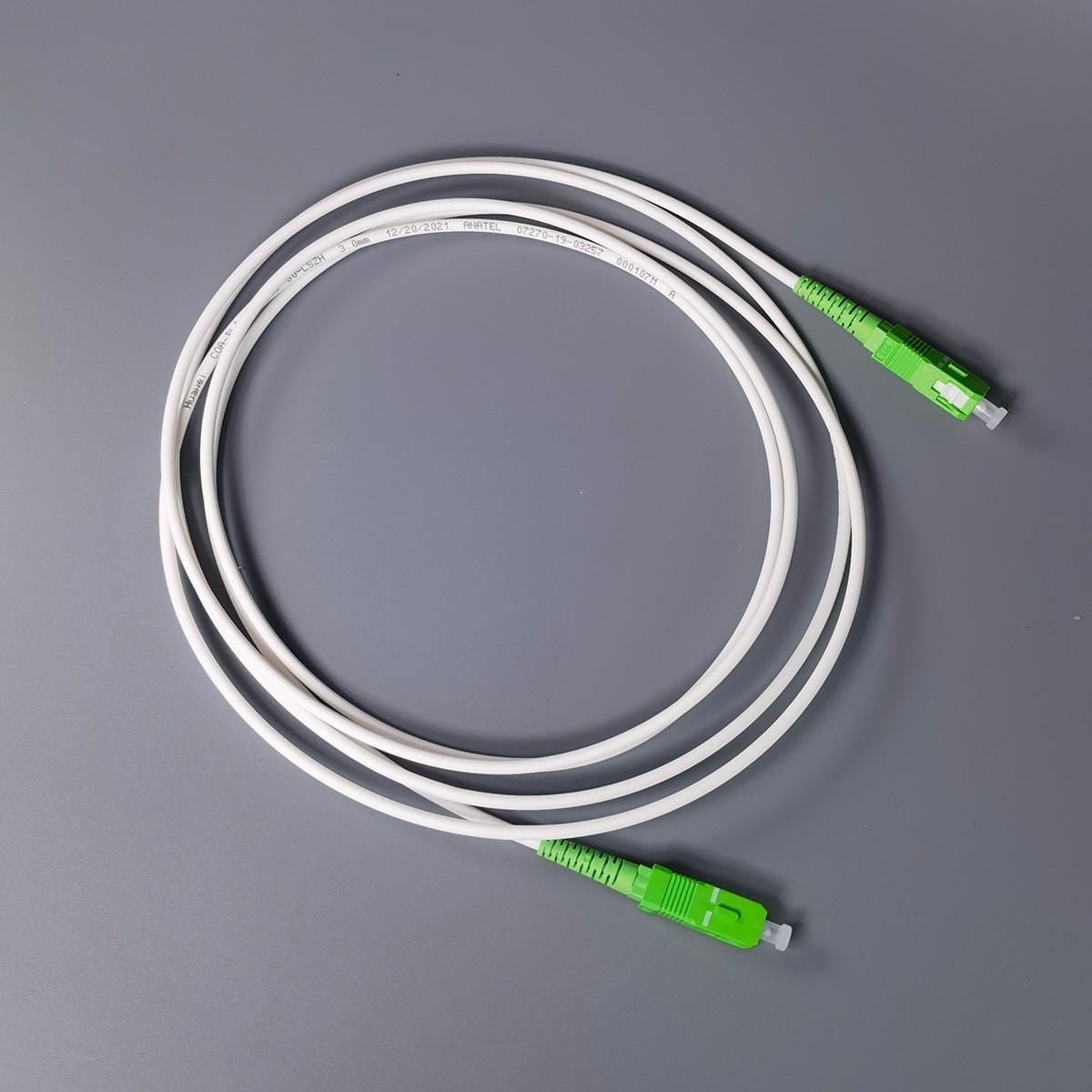 Fiber Optic Patch Cord G657A2 LSZH 2M SC/APC-SC/APC Simplex Fiber Patch Cord