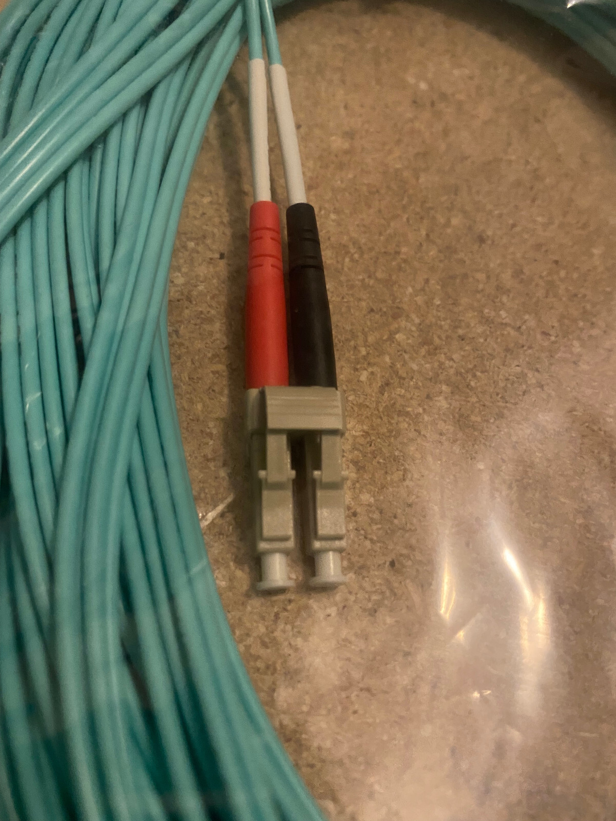 CablesToGo 20m LC/SC 10Gb OM3 Multimode Aqua Fiber Cable (#01132) – Brand New