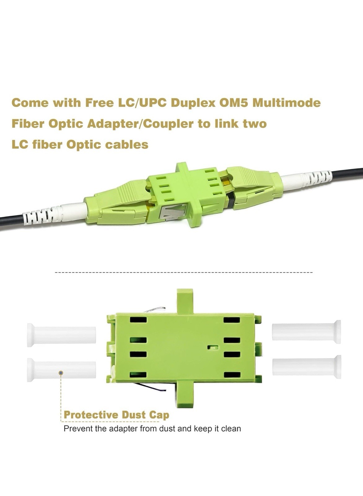 Yutianhome Fiber Optic Cable LC/PC-LC/PC SM 4Fiber TPU 5.0mm 150 M (500 FEET)