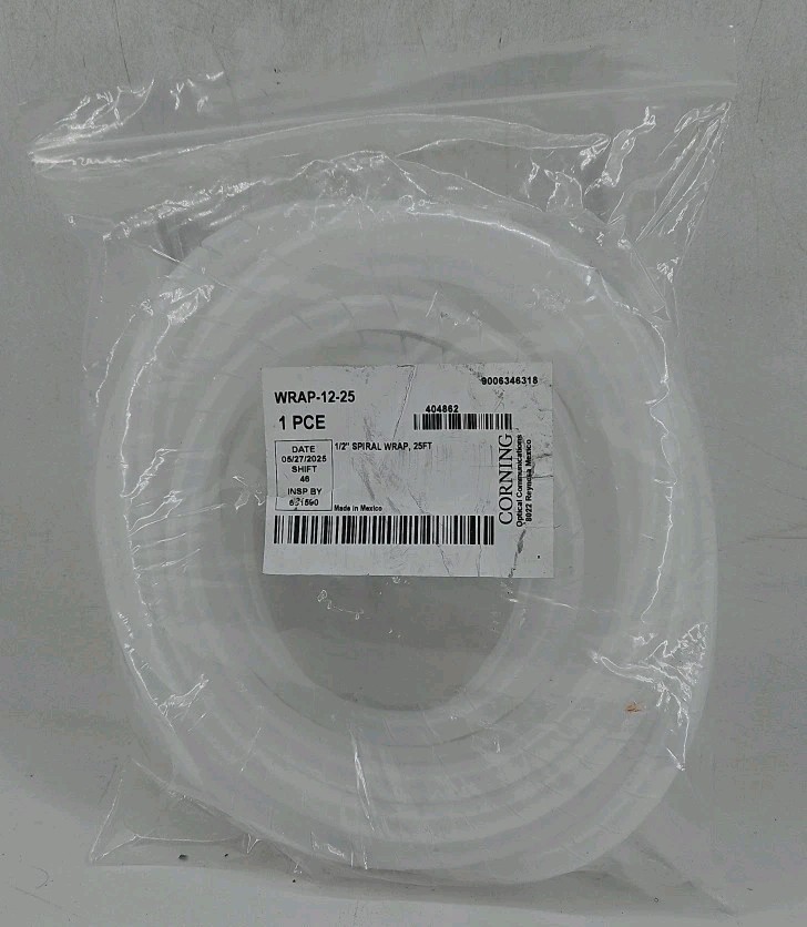 Corning – 404862 – 1/2″ Spiral Wrap – 25′ – Clear
