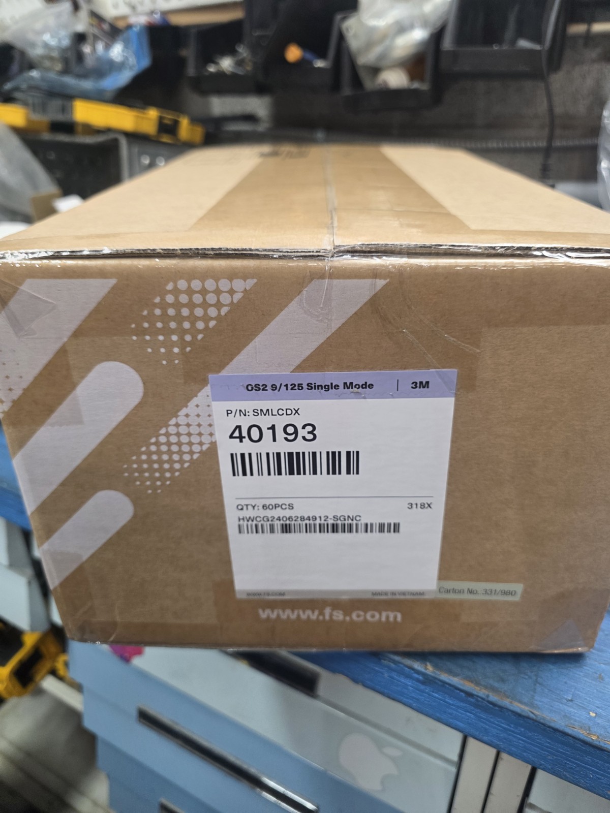 Box Lot 60 OS2 9/125 Single Mode Fiber Patch Cable 3m Yellow
