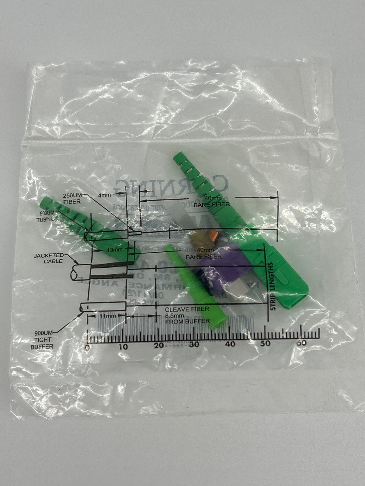 NEW Corning 95-200-44 Unicam Connector Pretium SC SM OS2 APC Polish