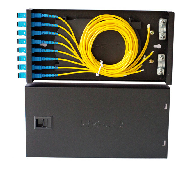 8-port SC fiber optic terminal box thickened 1.0MM including flange + pigtail