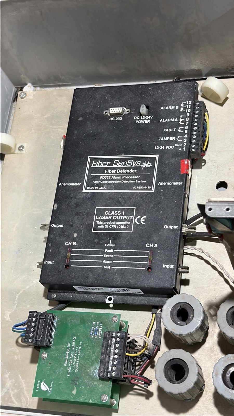 Fiber SenSys Defender 2-Channel Fiber Optic Perimeter Intrusion Detection NEMA