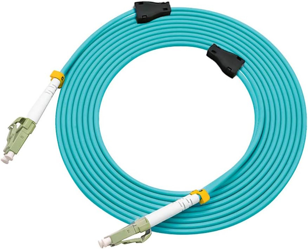 30Meters 100FT LC to LC 10G OM3 Indoor Armored Duplex 50/125 Fiber Optic Cabl…