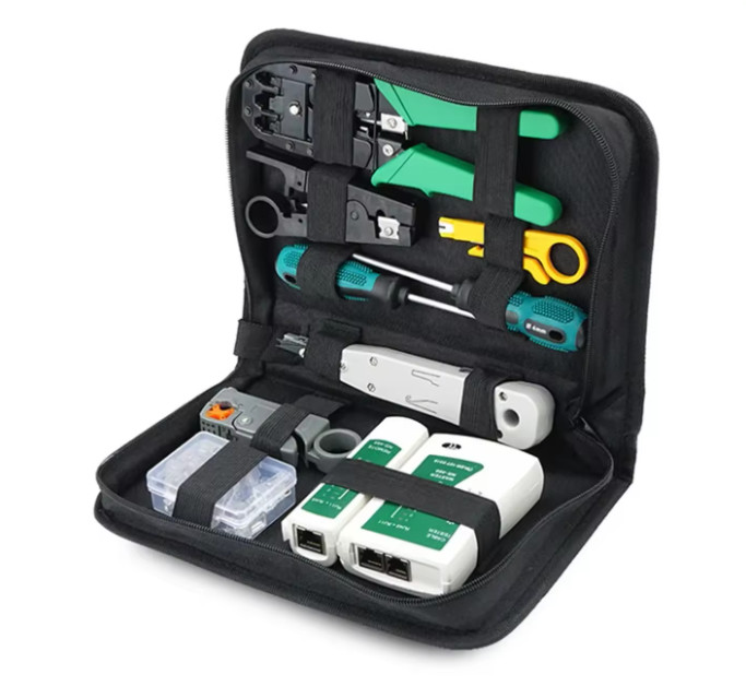 Computer Network Repair Tool Kit Lan Utp Screwdriver Wire Stripper Rj45 Connecto