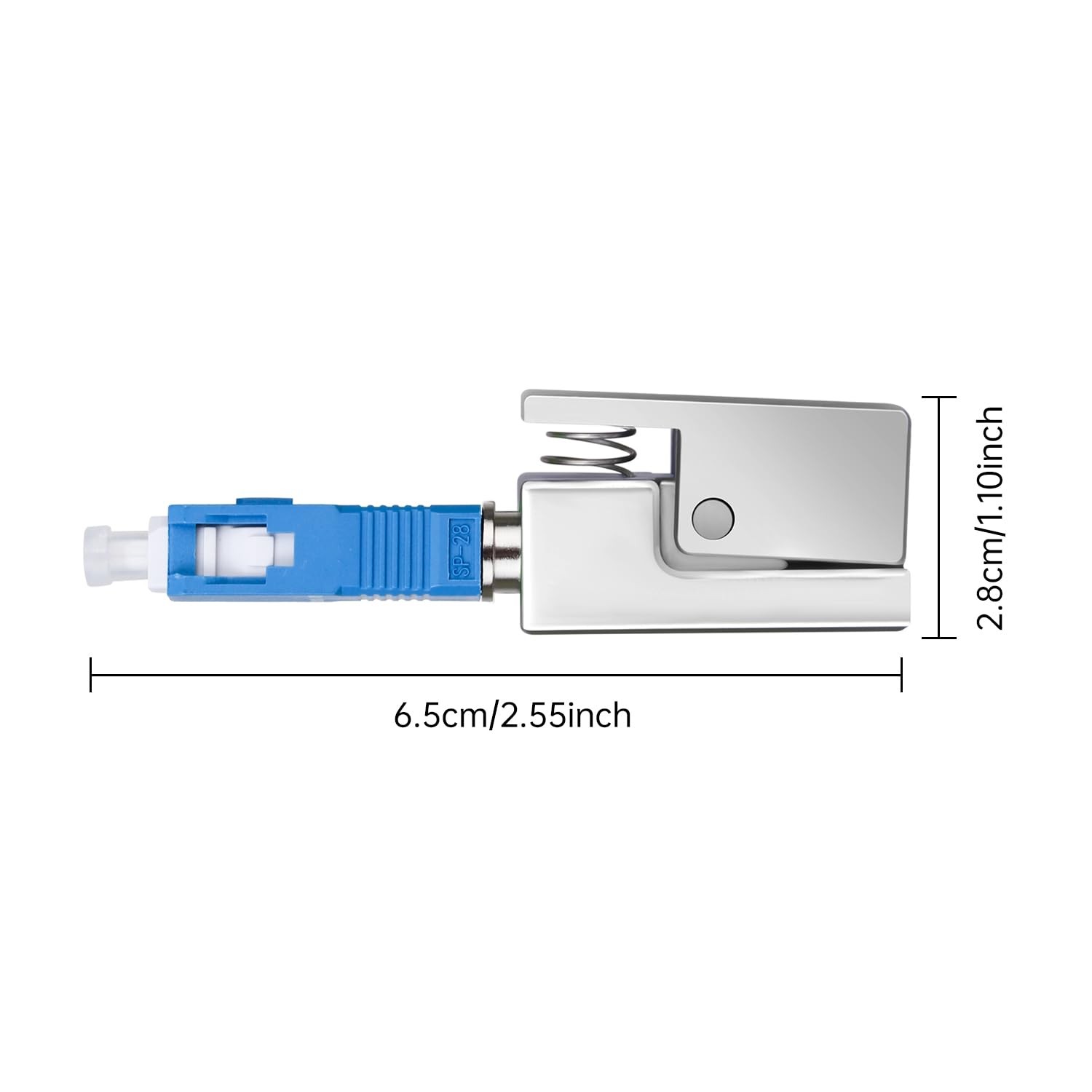 SC UPC Bare Fiber Optic Adapter Square Coupler Connector for Server Rack