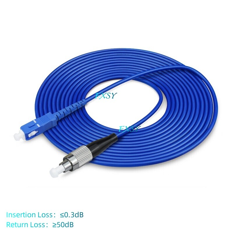 20m 25m 30m 50m 100m LC to LC SC FC ST UPC Single Mode Fiber Optic Patch Cord