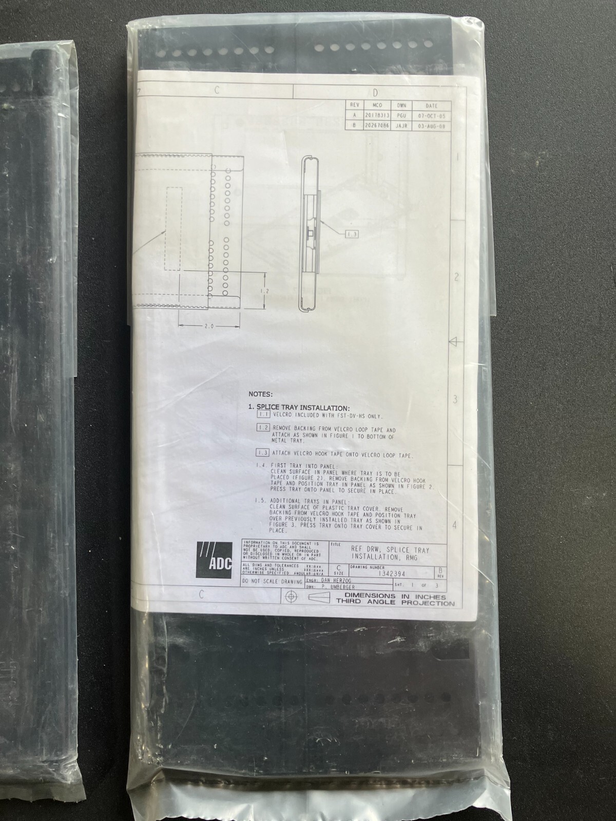 Commscope FST-HS Fiber Optic Splice Tray 12 splice capacity