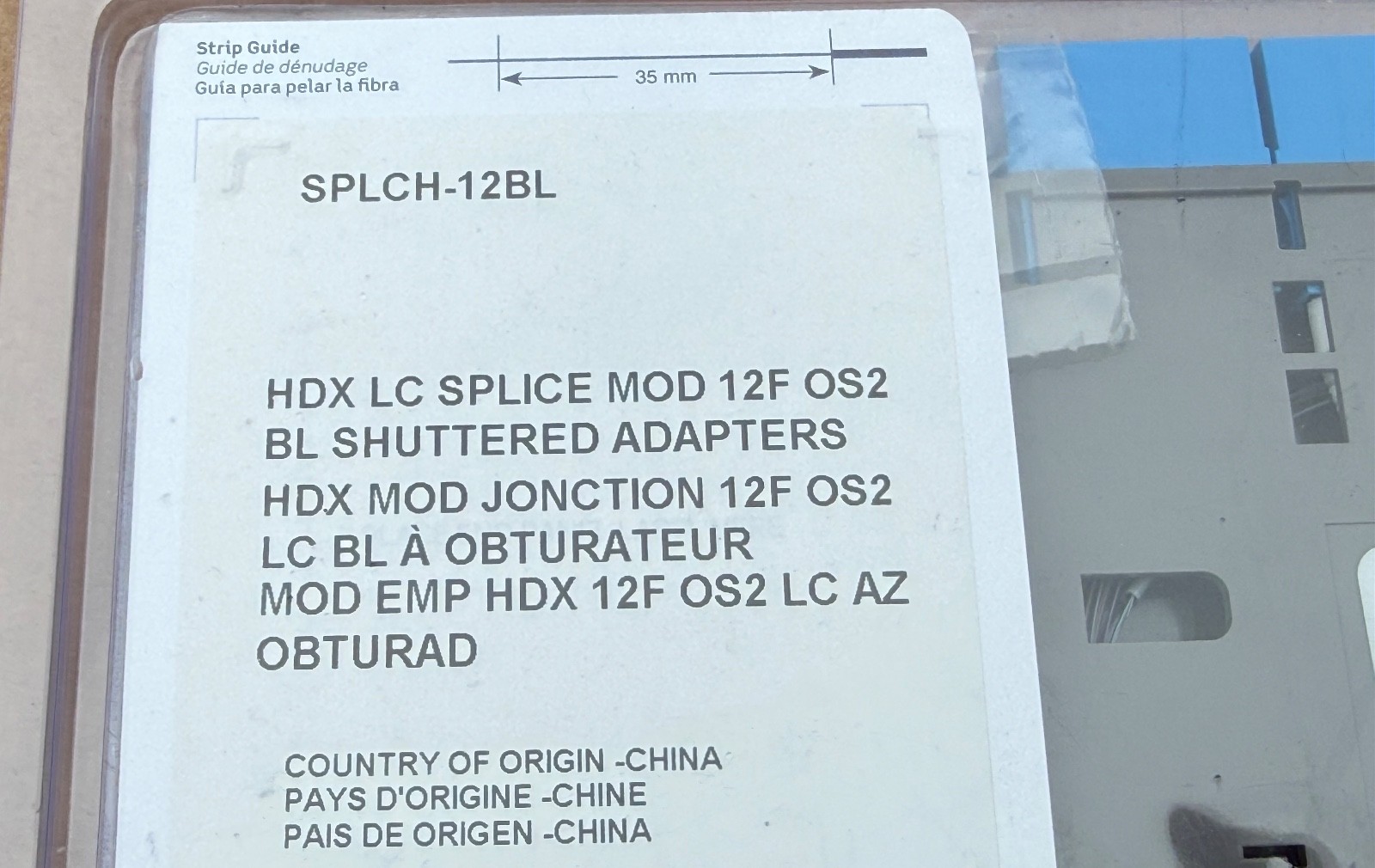 Leviton Opt-X HDX Fusion Splice Module (SM OS2 LC, 12 Strand )