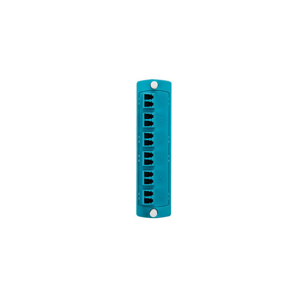 Leviton 5F100-2QL 12-Fiber Adapter Plate LC Duplex OM3/OM4 Multimode