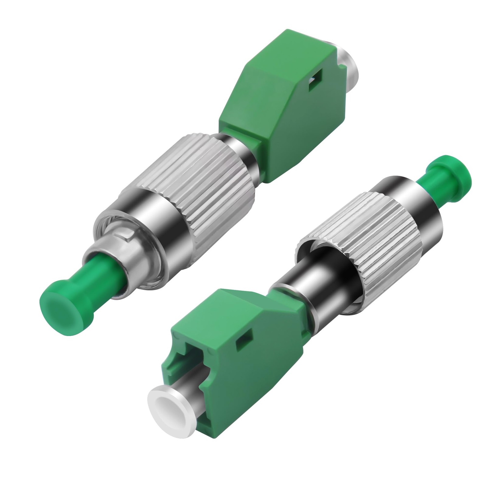 2 PCS FC To LC Fiber Optic Adapter Single Mode Simplex FC/APC Male To LC/APC