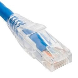 Patch cord cat6 clear boot 7 blue