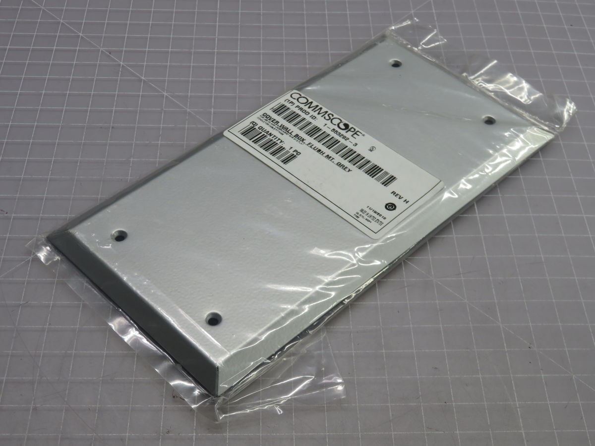 LOT OF 29 COMMSCOPE 1-553292-3 COVER WALL BOX FLUSH MT GREY T266986