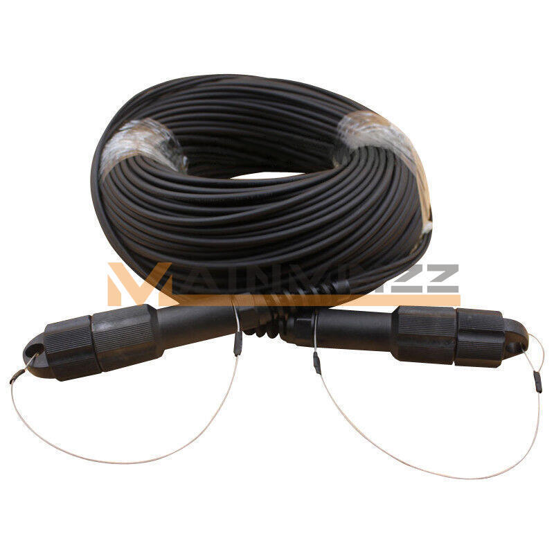 150M Outdoor LC MM Fiber Optic Patch Cord Waterproof 4 cores Armored TPU Cable