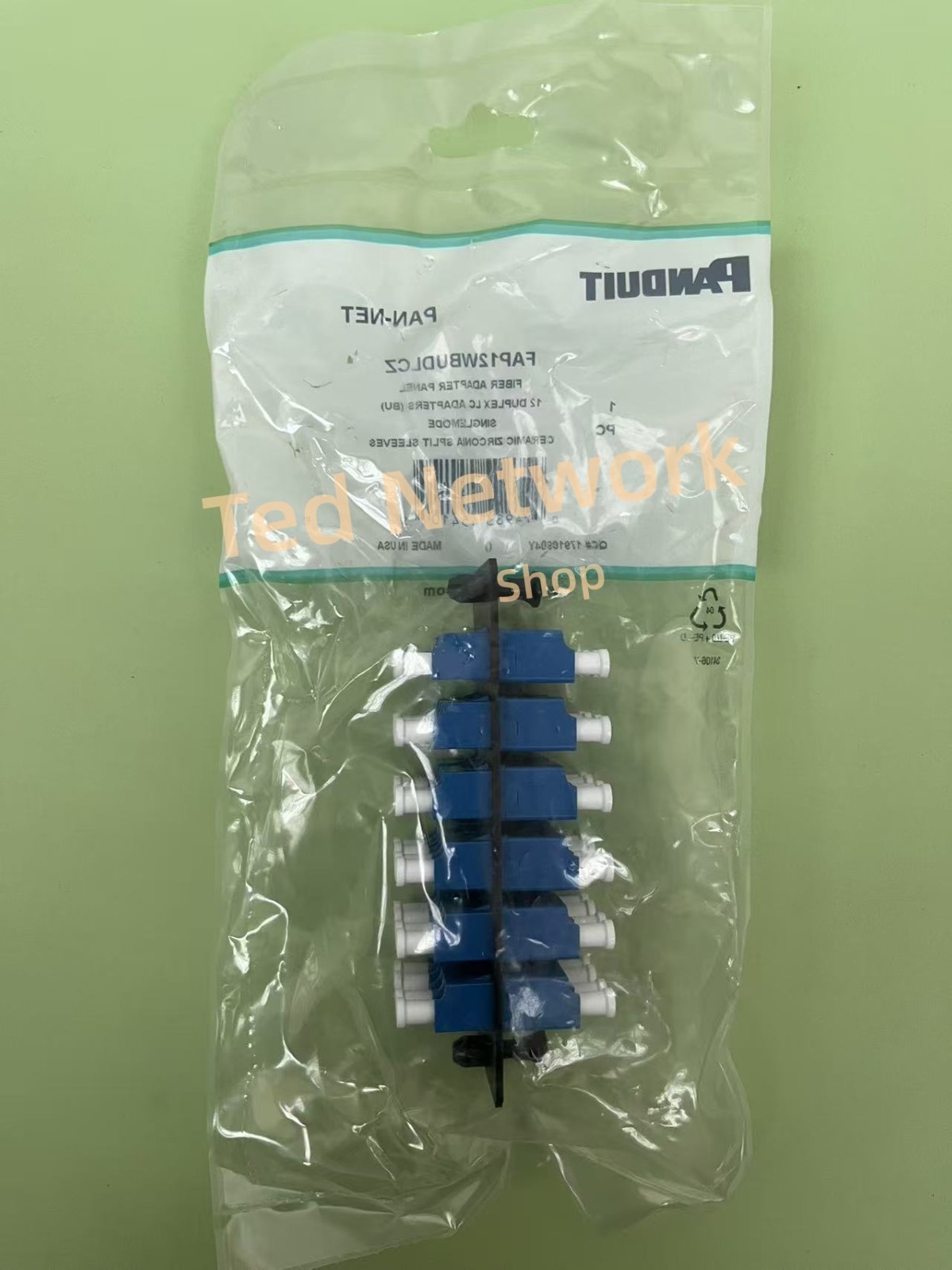Genuine Panduit FAP12WBUDLCZ Single-mode 12 Port Fiber Adapter Pane