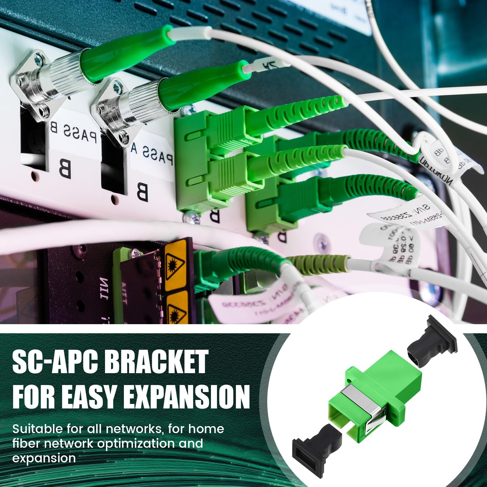3ft 1M SC/APC to SC/APC Fiber Optic Internet Cable Singlemode 9/125um 10 PCS