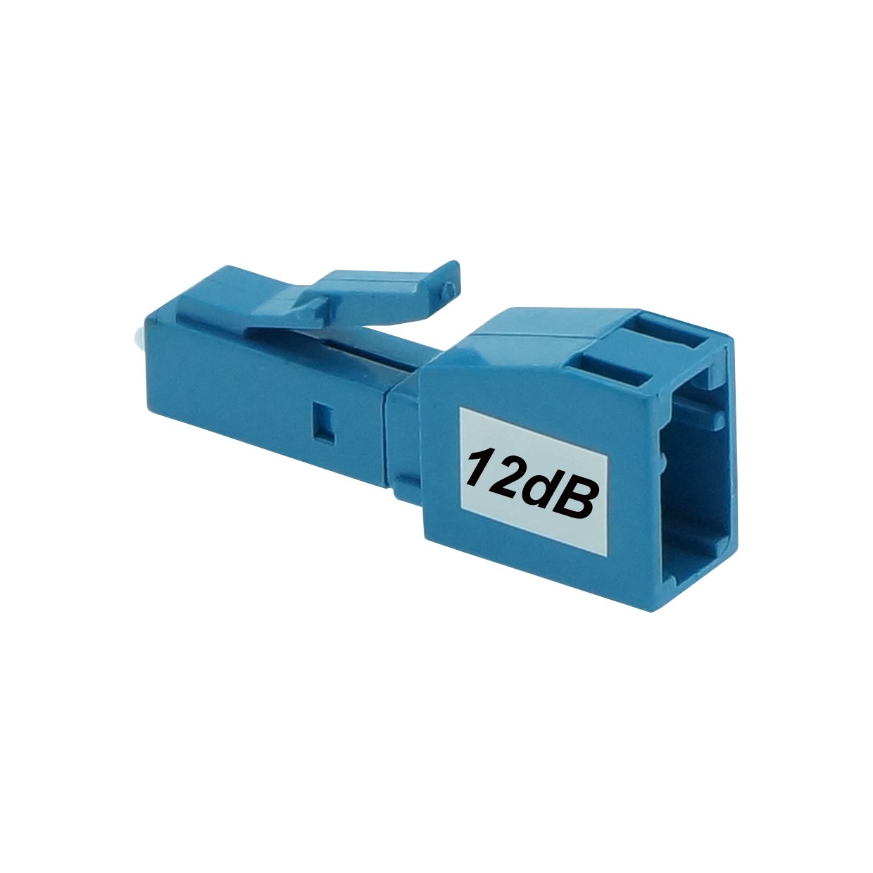 LC/UPC SM Attenuator F-M 12dB Plastic Blue