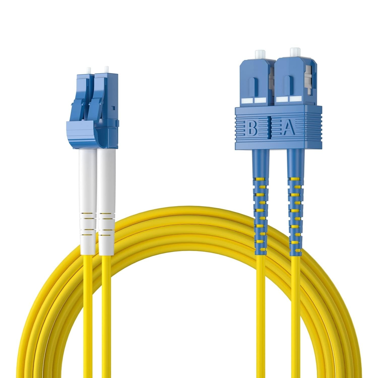 OS2 SC to LC Fiber Patch Cable Single Mode Duplex – 10m 33ft – 10Gb/Gigabit F…