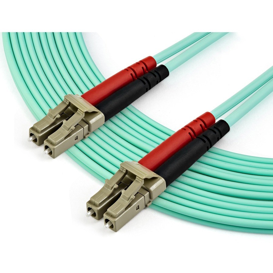 StarTech 450FBLCLC7 7m OM4 LC to LC Fiber Optic Cable Aqua
