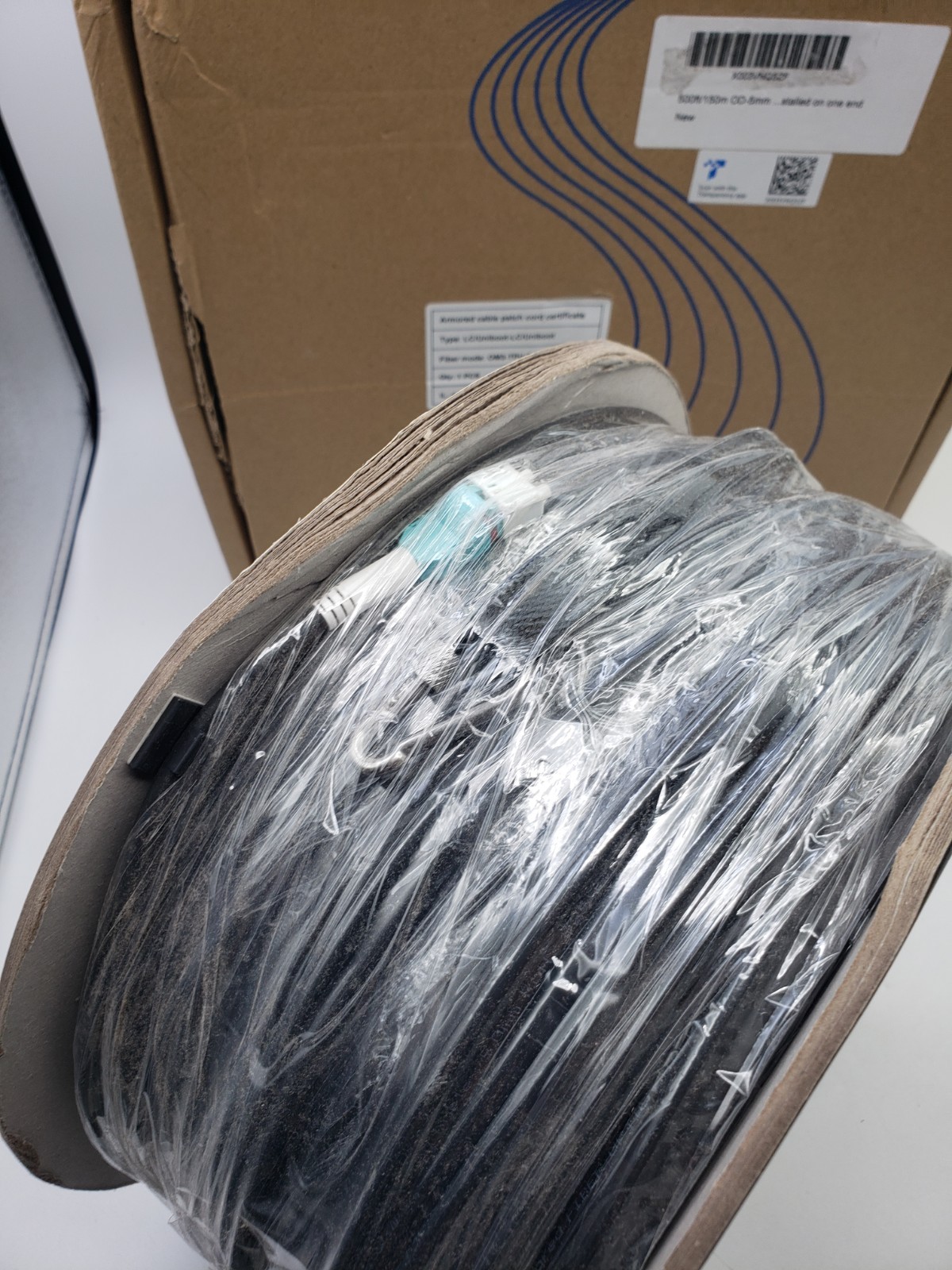 500ft/150m OD-5mm Industrial TPU OM3 Fiber LC to LC Outdoor Armored Fiber Pat…