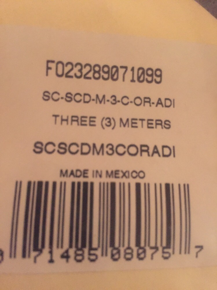 Adirondack Fiber Optic cable 3 Meters T3