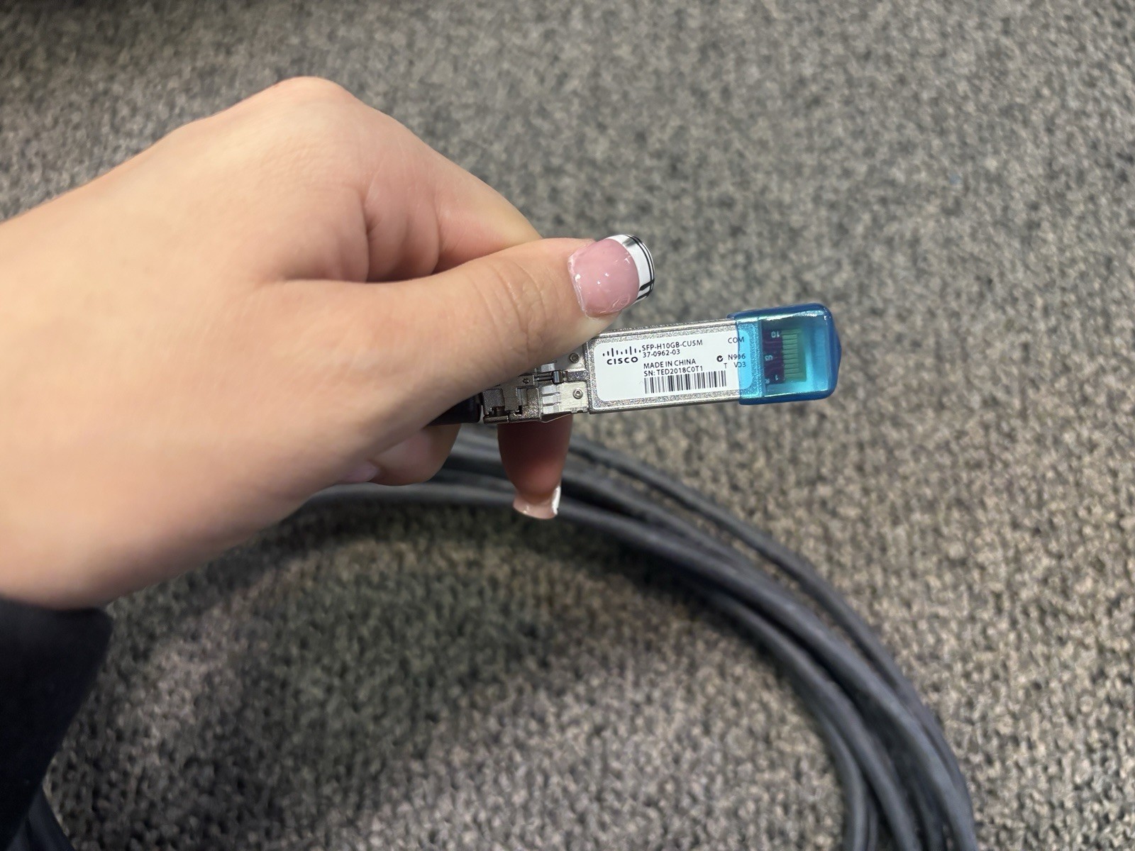 SFP-H10GB-CU5M 10GBASE-CU SFP+ Cisco Twinax cable, passive 5Meter New 37-0962-02
