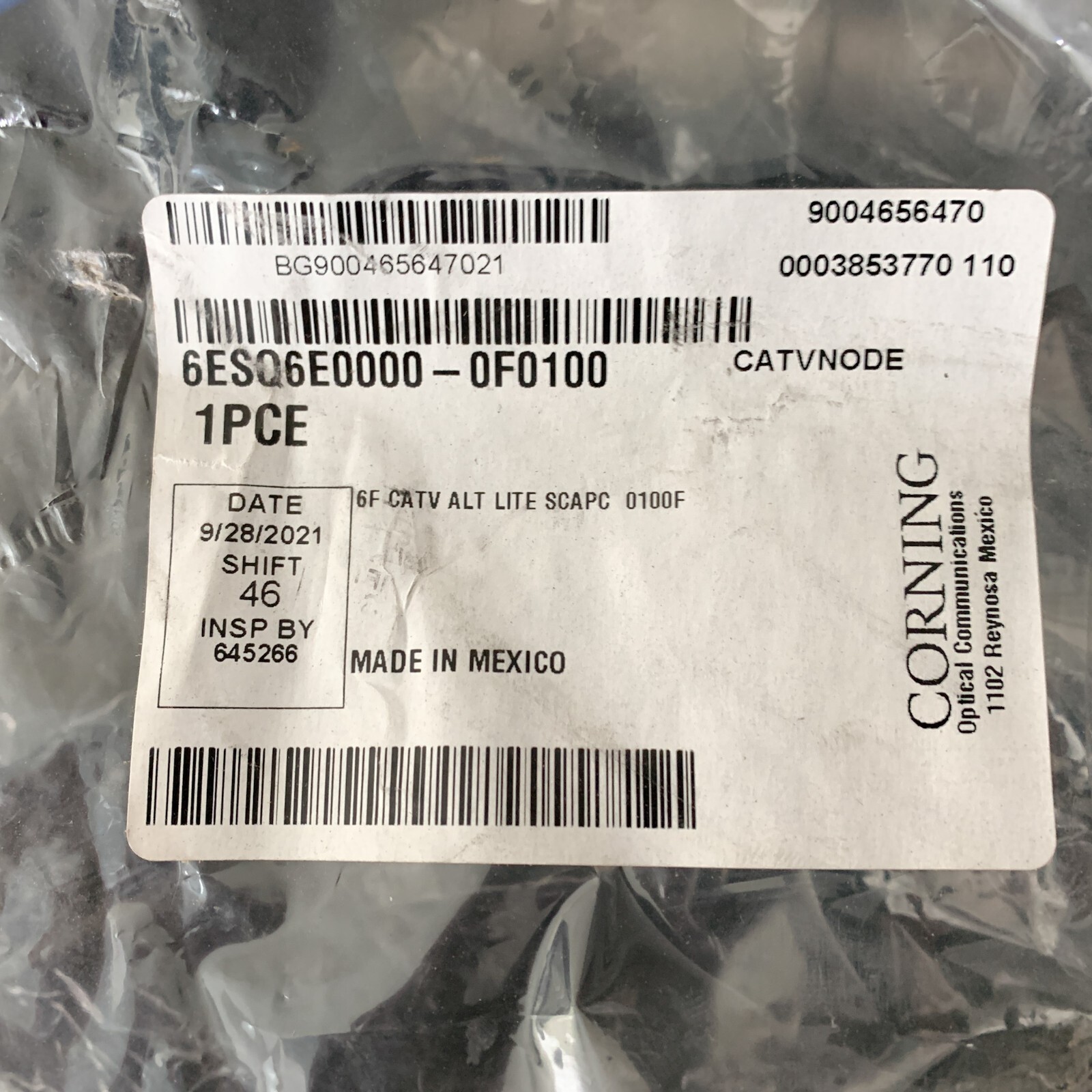 Corning SM-Ultra Altos Fiber Cable 100ft 6F 6ESQ6E0000-0F0100