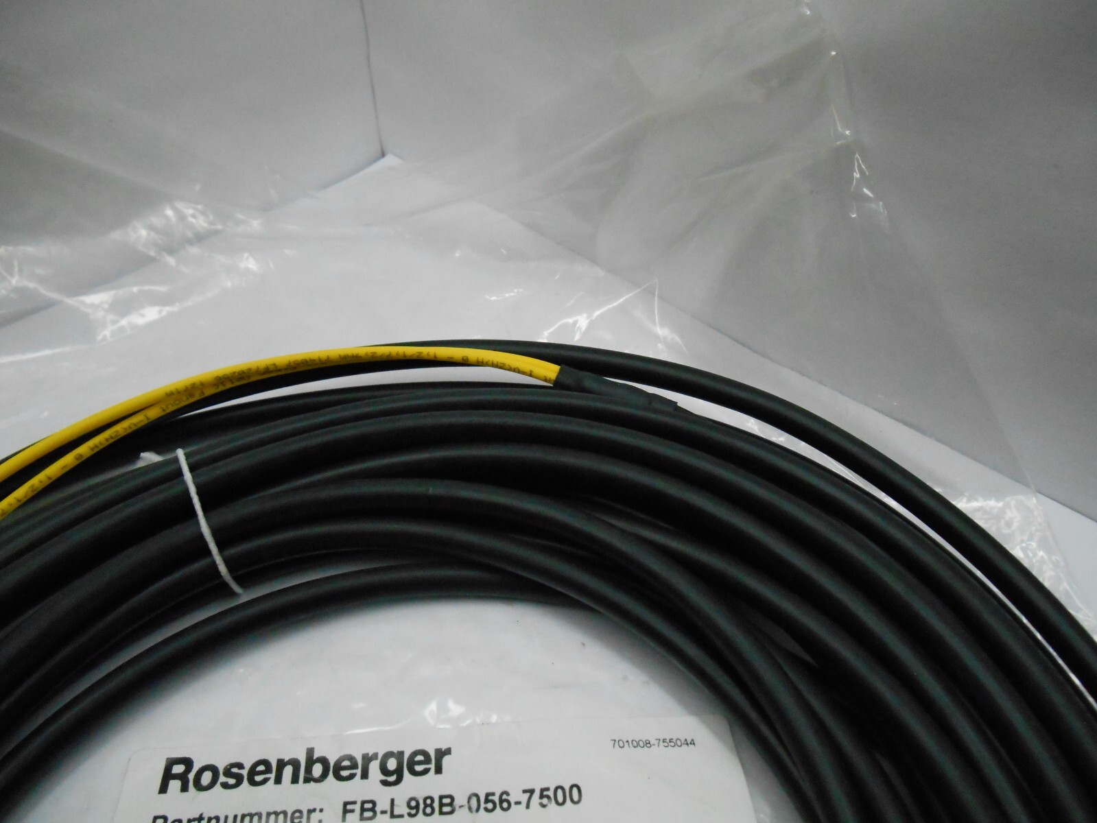 Rosenberger FB-L98B-056-7500, Fiber Jumper Cable 7.5 M 24.6′ FT LLC-2F9μG657-LCC