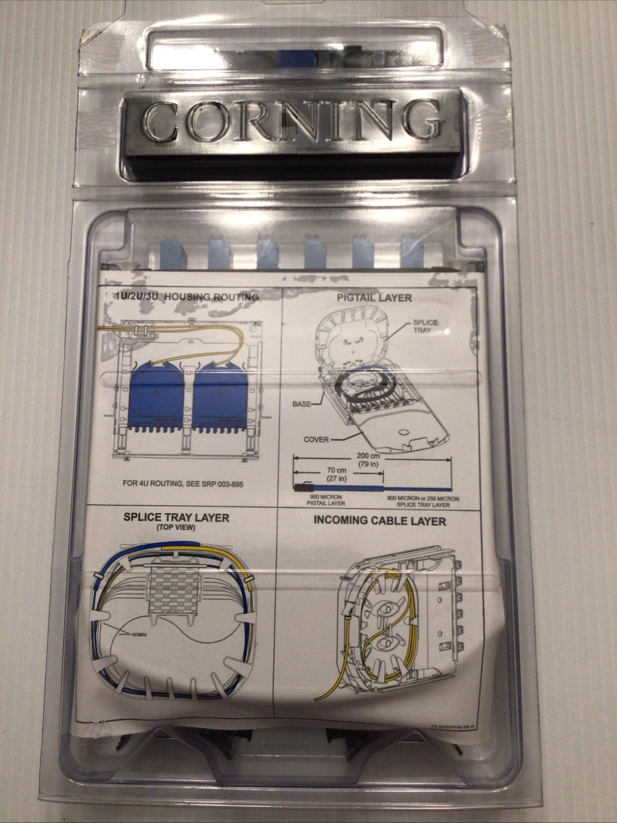 Corning CCH-CS12-A9-P00RE Fiber splice cassette Netwok Fiber Optic device