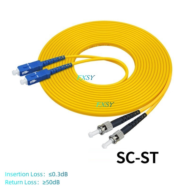 LC to LC SC FC ST UPC Duplex SM OS2 Fiber Optic Patch Cord 20m 25m 30m 50m 100m