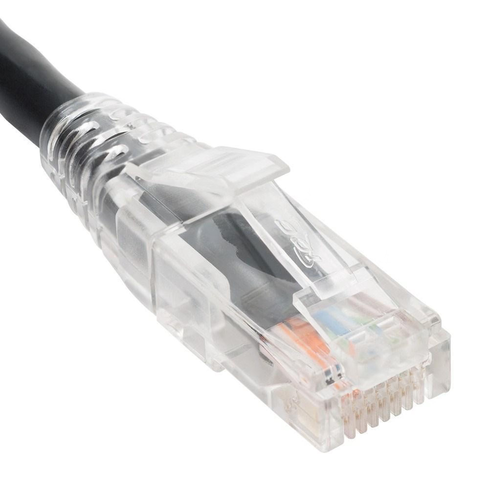 Patch cord cat6 clear boot 14 black