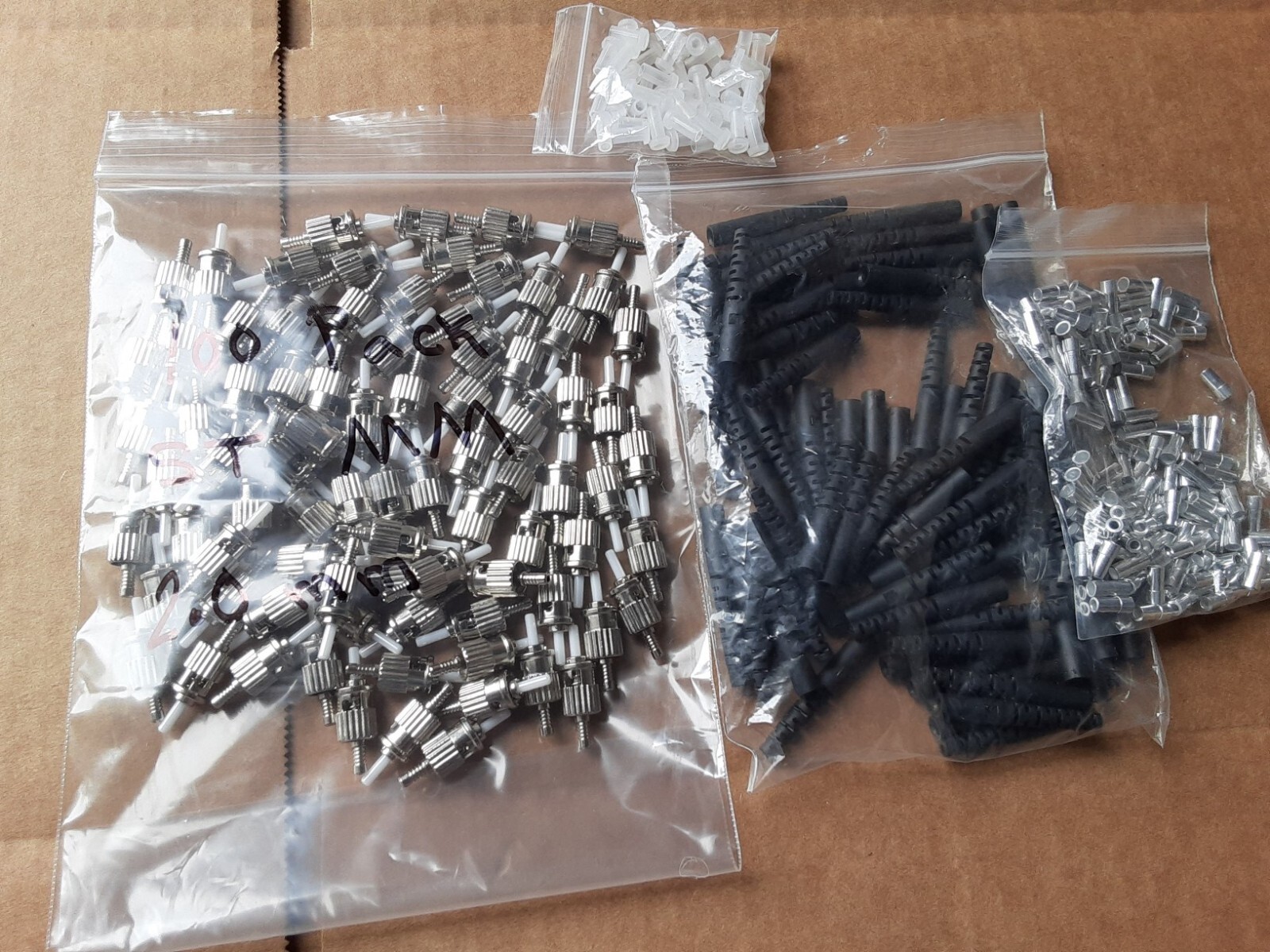 100 Pack ST Simplex Multi mode Fiber optic 2mm Connector
