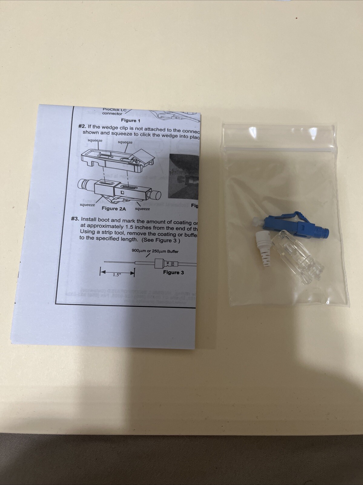 Pro click LC 9/125 Single mode Fiber Connector