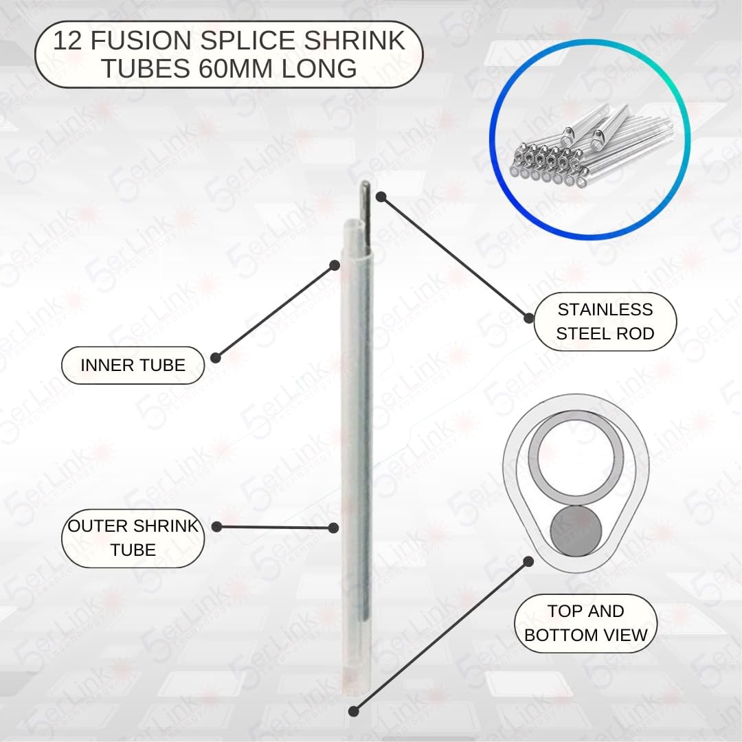 12 Strand Multi-Mode LC OM3 Fiber Optic Pigtails for Fusion Splicing. Include…