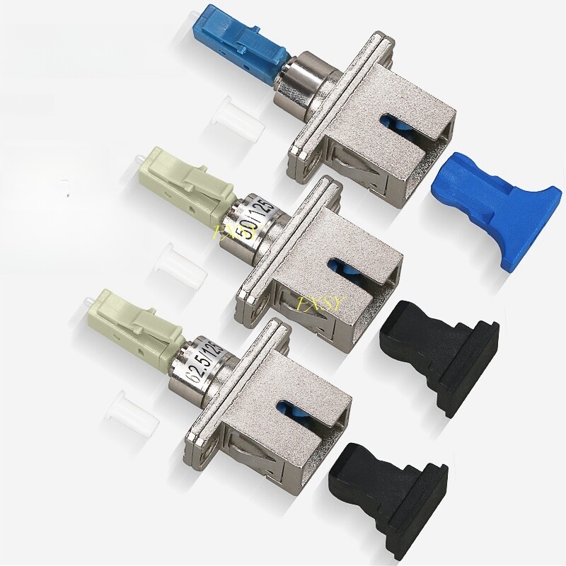 LC/UPC Male to SC/UPC Female SM MM Hybrid Fiber Optical Adapter Optic Converter