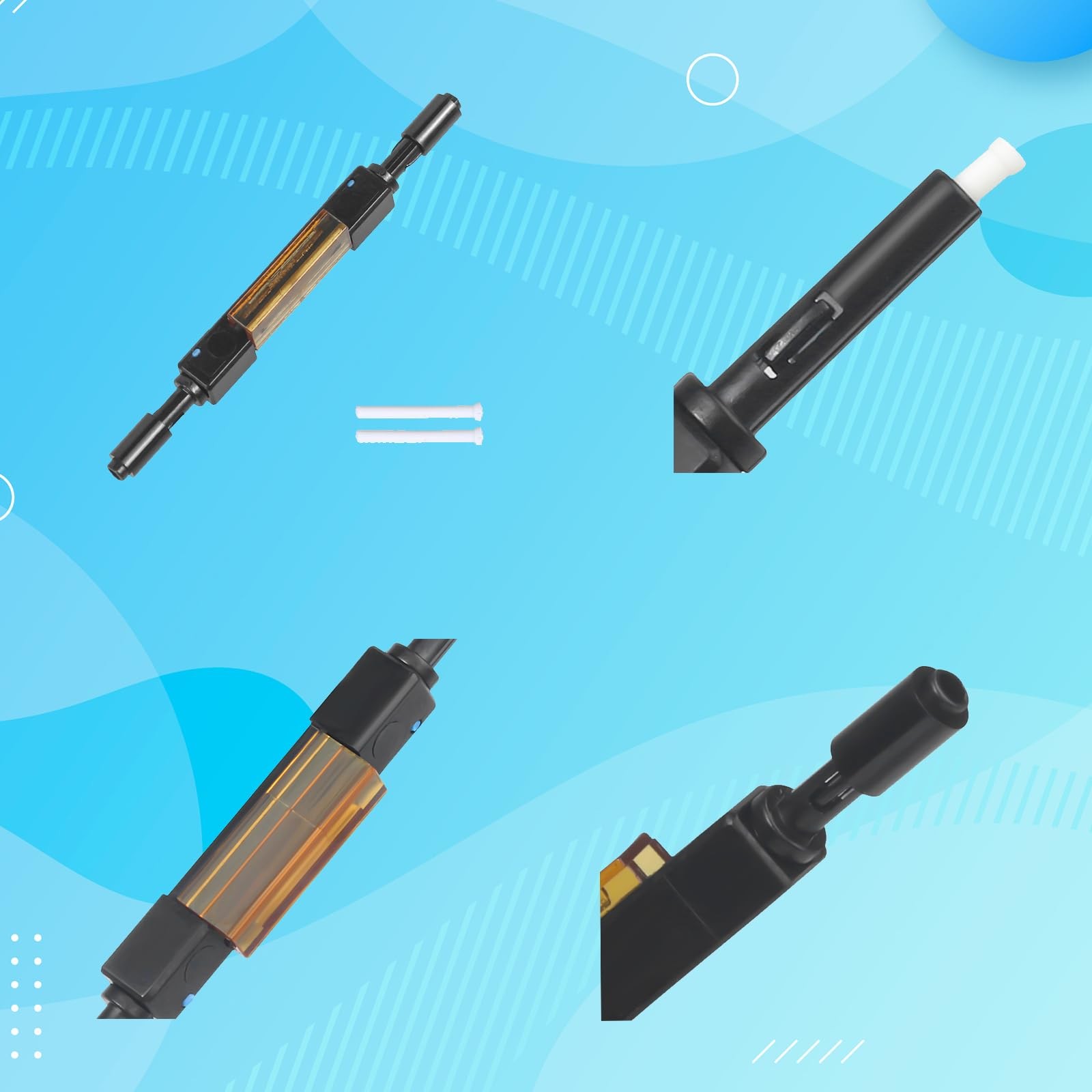 10 PCS L925B Fiber Optical Cold Fast Splicer Connector Bare Fiber Rapid