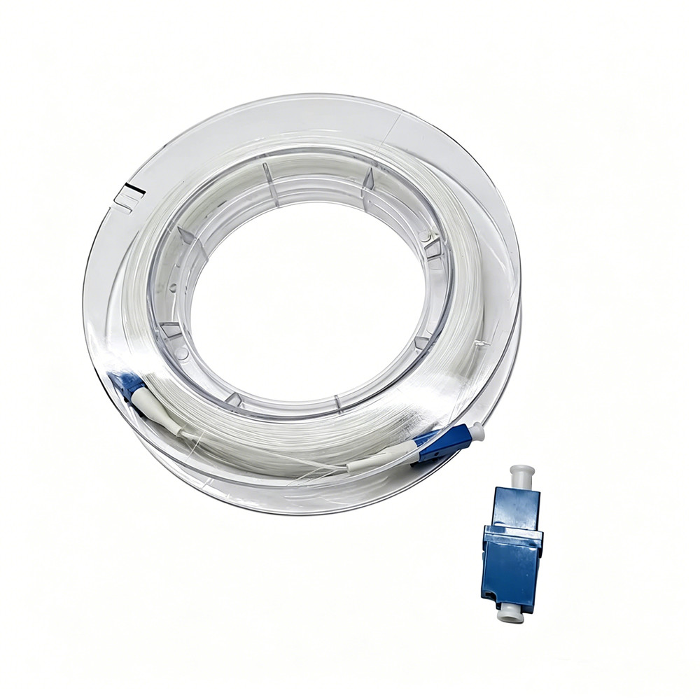 20/30/50m LC/UPC-LC/UPC G657A2 Transparent Fiber Jumper Singlemode Indoor Cable