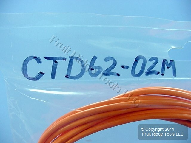 2M Leviton Fiber Optic Multi-Mode Duplex Patch Cable Cord ST SC 62mic CTD62-02M