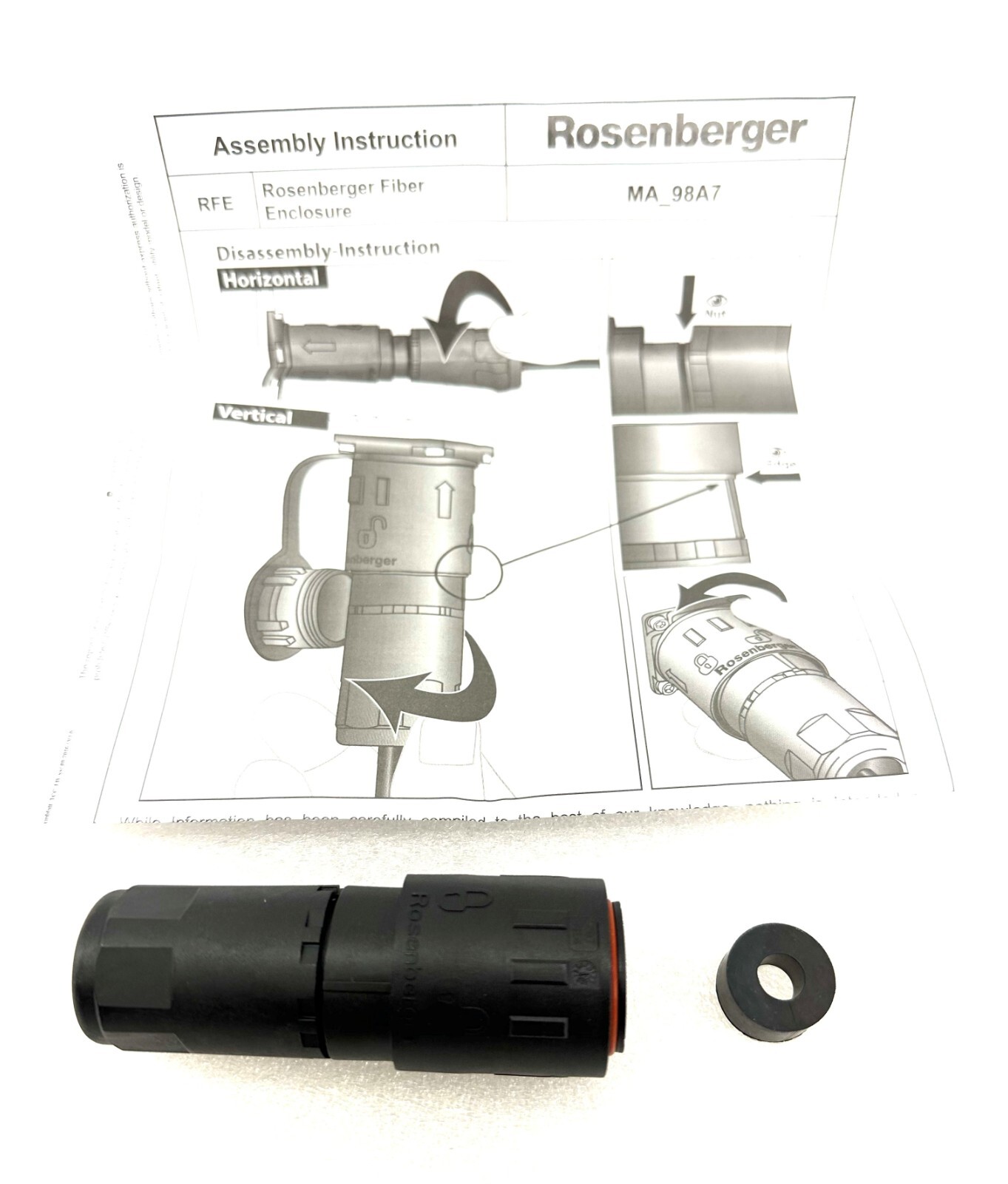 Rosenberger 98Z111-S04 RFE 2.0 FIBER ENCLOSURE WATERTIGHT UV RESISTANT –