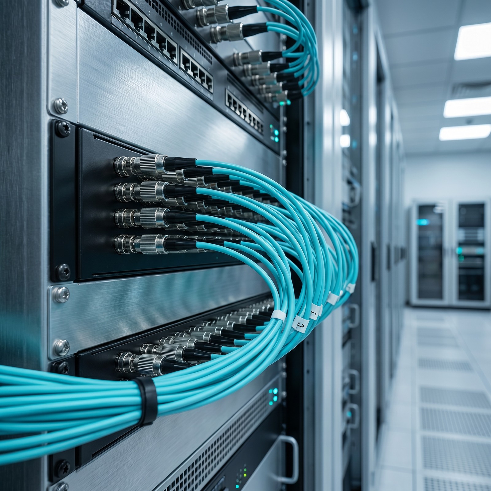 40M/50M FC-FC Duplex Multimode OM3 10 Gigabit Fiber Optic Cable Patch Cord