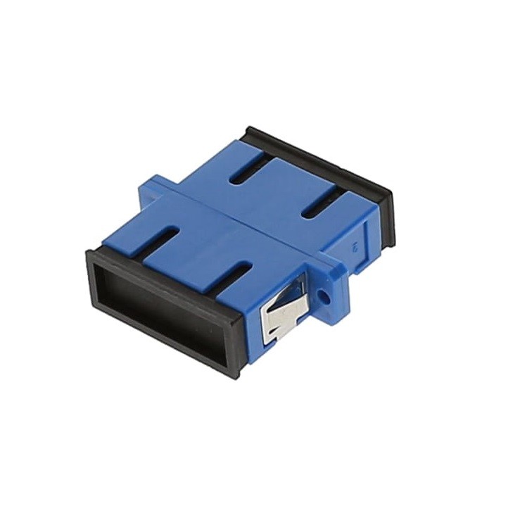 20 Pack of SC/UPC Singlemode Duplex Fiber Optic Coupler with Flange, Blue
