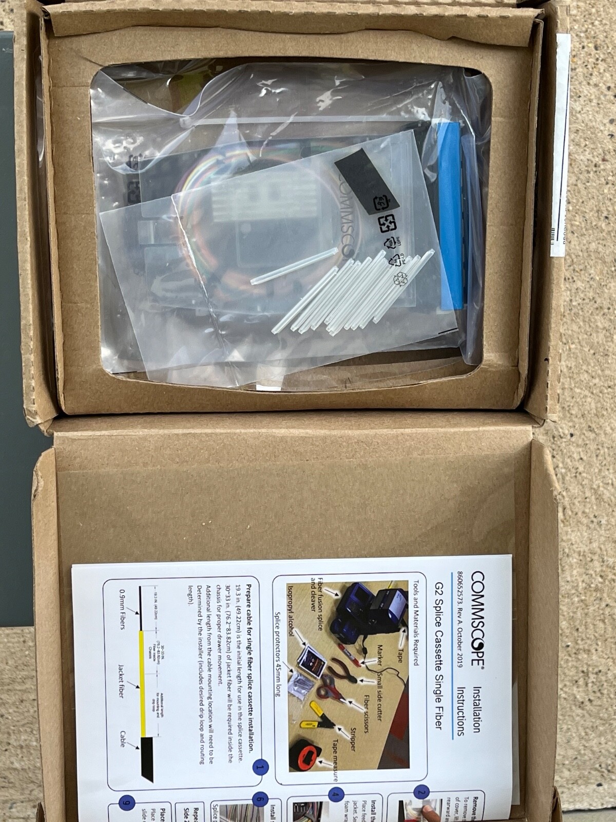 COMMSCOPE G2-SP-12LCG-PT Splice Cassette, 12LC/UPC with internal shutters, OS2,